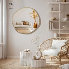 Cg Home Arya Ayna Asimetrik Ayna, Dekoratif Ayna, Duvar Aynası Banyo Aynası Holl Aynası 60CM