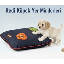 Patitex Kedi Minder -Köpek Minder-Gabardin Kumaş-Yıkanabilir-Sevimli Köpek Figürlü
