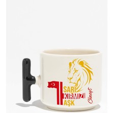 Birhatıra Sarı Kırmızı Aşk T Kupa (Isimli)