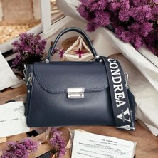 Valentina Victoria Valvic Hakiki Deri Kulanışlı Orta Boy Deri Kadın Çanta