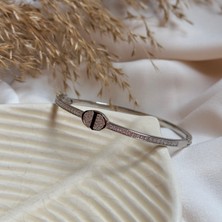 Jiwi Silver Taşlı Kelepçe