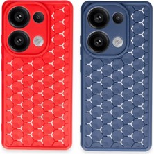 Tiklad Xiaomi Redmi Note 13 Pro 4g Kılıf Petek Silikon Kapak - Koyu Yeşil TİKLAD-6345