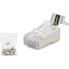 Shopwave Cat7 Konnektör 25LI Paket Metal Sılver HDX5055