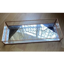 Güven Gondol Aynalı Büyük Boy Tepsi Damat Nişan Tepsisi