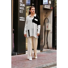 End Black Store Kuş Gözü Triko Takım Beyaz