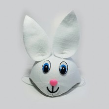 Fırsatkolik Tavşan Şeklinde Çocuk Şapkası Beyaz