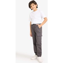 DeFacto %100 Pamuk Kargo Jogger Gabardin Pantolon Erkek Çocuk G6424A826SP