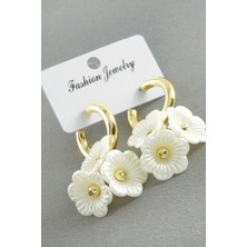 Marsilyan Çiçek Inci Küpe