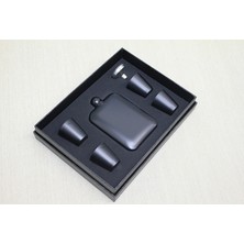 Fırsatkolik 4 Shot Bardaklı Matara Seti Siyah