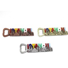 Fırsatkolik Istanbul Yazısı Metal Magnet ve Açacak