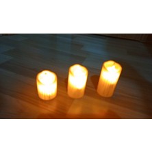 Konak 3'lü Dekoratif LED Mum