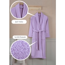 Ellaline 3 Parça Bornoz Seti %100 Pamuk Sertifikalı, Kafa Havlusu + Vücut Havlusu + Şalyaka Bornoz Takımı