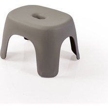 NessiWorld 7128 Kaydırmaz Yükseltici Tabure Stone Gri