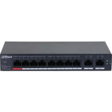 Starseven Dahua CS4010-8GT-110, 8 Port, Gigabit, Poe 110W, 2 Port Uplink, Cloud Yönetilebilir, Switch