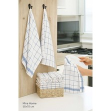 Mira Home 10 Lu Lüks Bulaşık Kurulama Bezi ve Mutfak Peçetesi 50X70 cm Daily Beyaz