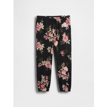 Gap Kız Bebek Siyah Relaxed Logo Pull-On Jogger Eşofman Altı