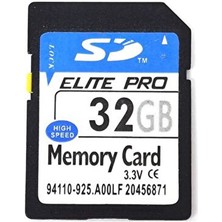Elite Pro 32 GB High Speed SD Hafıza Kartı Yüksek Hız ve Uyumluluk Sertifikaları ile