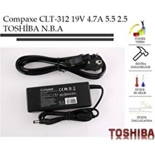 Compaxe CLT-312 Toshiba Notebook Adaptörü 19V 4.74A 5.5-2.5 Uyumlu Güç Kaynağı