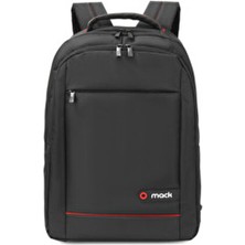 Mack 15.6" USB Girişli Notebook Sırt Çantası Siyah Dayanıklı Malzeme ile Ergonomik Tasarım