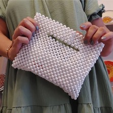 Ravinity Çıt Çıtlı Şık Davetler Için Abiye Inci Çanta Incili El Çantası