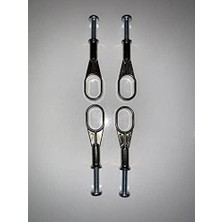 Boru U 4lü Paket Vidalı Dolap Askı Aparatı Tüm Marka Ürünlere Uyumlu