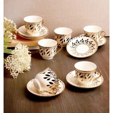 4 Adet Paçi Glory Yaldızlı Fincan Seti 6 Lı