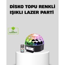 Dinç Store 44 Ritim Hassasiyetli Bluetooth Hoparlörlü Disko Işığı Döner LED Efektli DINÇSTORE-4522