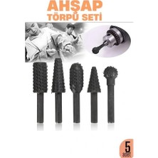 Ahşap Oyma Törpü Seti –5'li Matkap Ucuna Şekillendirme Takımı