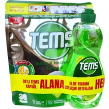 5 Adet Tems Bulaşık Makinesi Kapsülü 36 Lı + Hediyeli