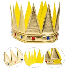 Ayder Timya Altın Renk Eva Yumuşak Kral Kraliyet Tacı Yetişkin Çocuk Uyumlu 55 cm TG/Tmya1395 212049