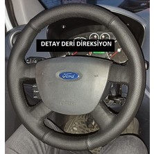 İskender Oto Aksesuar Direksiyon Klıfı Ford Focus 2  - Transit - Connect Sport Siyah KAPAKSIZ modeller ile uyumludur Detay deri direksiyon