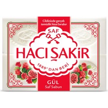 Hacı Şakir Gül Beyaz Kalıp Sabun 4X150 G