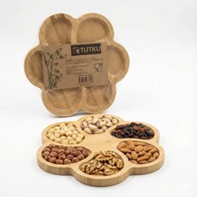 Tutku Bambu Sunumluk 6 Bölmeli Mini Çiçek Modeli