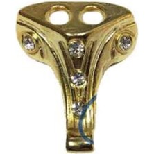 Ayder Timya Moda Taşlı Ahşap Sandık Ayağı, Kutu Ayak 1,5 cm - Sarı, 100 Adet TG/Tmya1395 213873