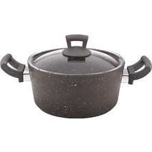 Hascevher Germanitium Granit Tencere Siyah 20 cm