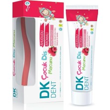 Dermokil Dk Dent Ahududu Aromalı Çocuk Diş Macunu 50 ml + Fırça Çocuklar İçin Özel Temizlik