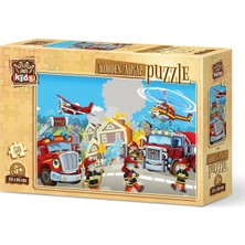 Art Puzzle Art Kids Kahraman İtfaiyeciler 50 Parça Ahşap Puzzle