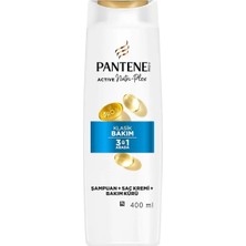 2 Adet Pantene Temel Bakım 3in1 Şampuan 400 ml
