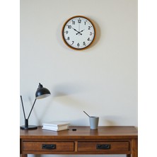 Ototechparca Zentime 36 cm Turuncu Dekoratif Duvar Saati