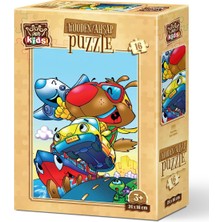 Art Puzzle Art Kids Hızlı Köpek 16 Parça Ahşap Puzzle