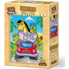 Art Puzzle Art Kids Kaptan Fil 16 Parça Ahşap Puzzle