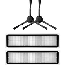 robotyedek Dreame D9 Max Uyumlu Yedek Hepa Filtre ve Yan Fırça-4 Parça