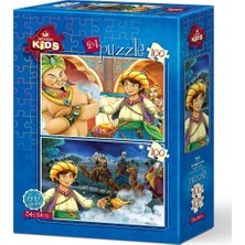 Art Puzzle Art Çocuk Puzzle Sihirli Lamba 2X100 Parça Puzzle
