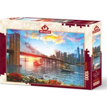 Art Puzzle New York'ta Günbatımı 1000 Parça Puzzle 68x48 cm Zorlu ve Eğlenceli
