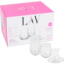 Lav Alya 24 Parça Cam Çeyiz Seti