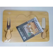 Pablito Home 2 Adet Pablito PBT-332 Bambu 2 Bıçaklı Peynir Tahta Seti
