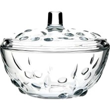 Paşabahçe Perla Cam Kapaklı Şekerlik 140ML