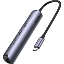 Ugreen USB-C to 2*USB 3.0+HDMI+RJ45 Ethernet Adapter+PD, 10919