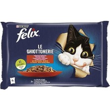Purina Felix Multipack Sığır ve Tavuk Etli Yavru Kedi Yaş Maması 4X85 gr