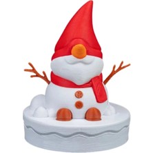 Eco Lounge Sevimli Kardan Adam Biblo 8 cm - Masaüstü Minyatür Kış Dekoru